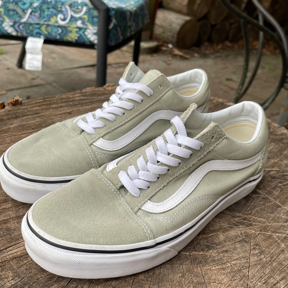 Sage Green Vans LIKE NEW
